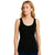 Women Ribbed Vest Top Longline Scoop Neck Tank