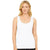 Women Ribbed Vest Top Longline Scoop Neck Tank