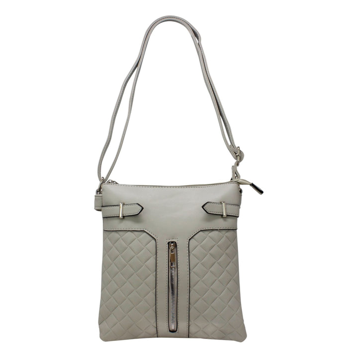 Alpini Quilted Crossbody Bag With 1 Vertical Zip