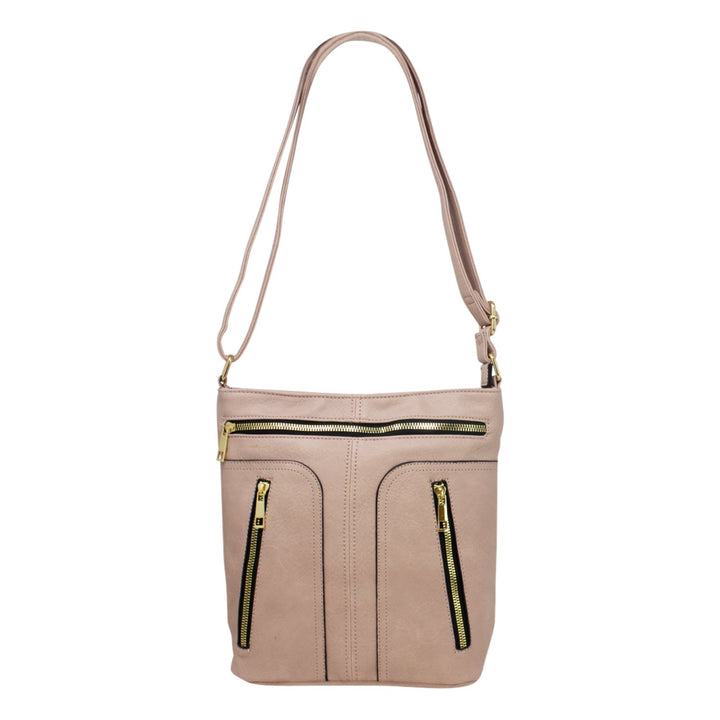 Multi-zip Ladies Crossbody