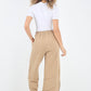 Plain Button Hem Pocket Trouser