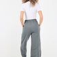 Plain Button Hem Pocket Trouser