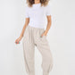 Plain Pannelled Pocket Trouser