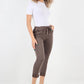 Plain Drawstring Back Pocket Magic Pants