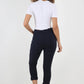 Plain Drawstring Back Pocket Magic Pants