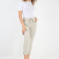 Plain Drawstring Back Pocket Magic Pants