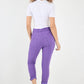 Plain Drawstring Back Pocket Magic Pants