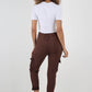 Ruched Pocket Drawstring Magic Pants
