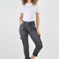 Ruched Pocket Drawstring Magic Pants