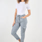 Ruched Pocket Drawstring Magic Pants