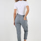 Ruched Pocket Drawstring Magic Pants