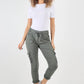 Ruched Pocket Drawstring Magic Pants