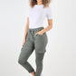 Ruched Pocket Drawstring Magic Pants