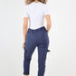 Ruched Pocket Drawstring Magic Pants