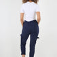Ruched Pocket Drawstring Magic Pants