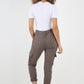 Ruched Pocket Drawstring Magic Pants