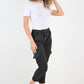 Ruched Pocket Drawstring Magic Pants