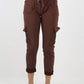 Ruched Pocket Drawstring Magic Pants