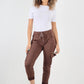 Ruched Pocket Drawstring Magic Pants