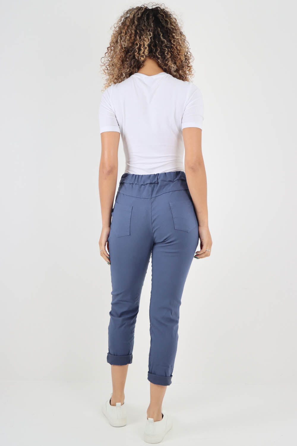 Plain Back Pockets Magic Pants