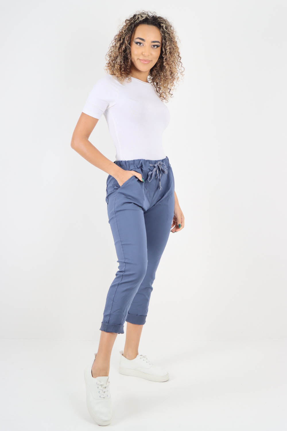 Plain Back Pockets Magic Pants