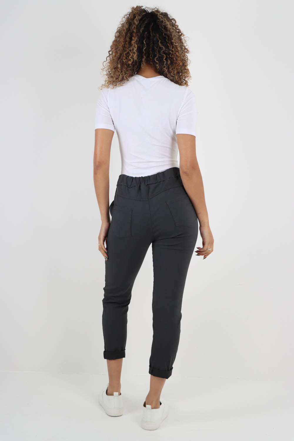Plain Back Pockets Magic Pants