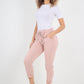 Plain Back Pockets Magic Pants