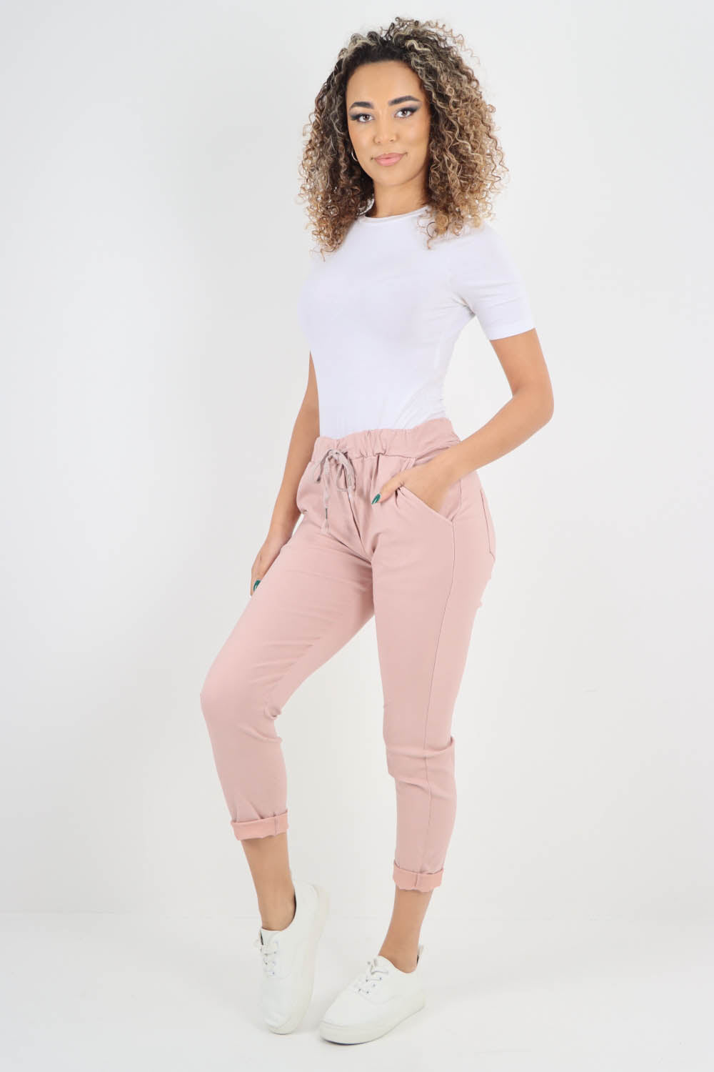 Plain Back Pockets Magic Pants