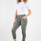 Plain Back Pockets Magic Pants