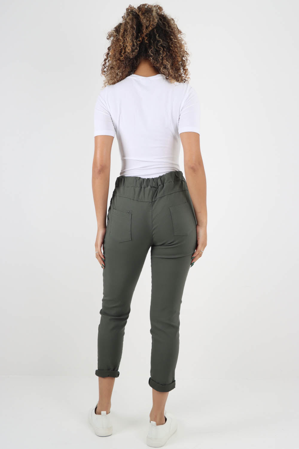 Plain Back Pockets Magic Pants