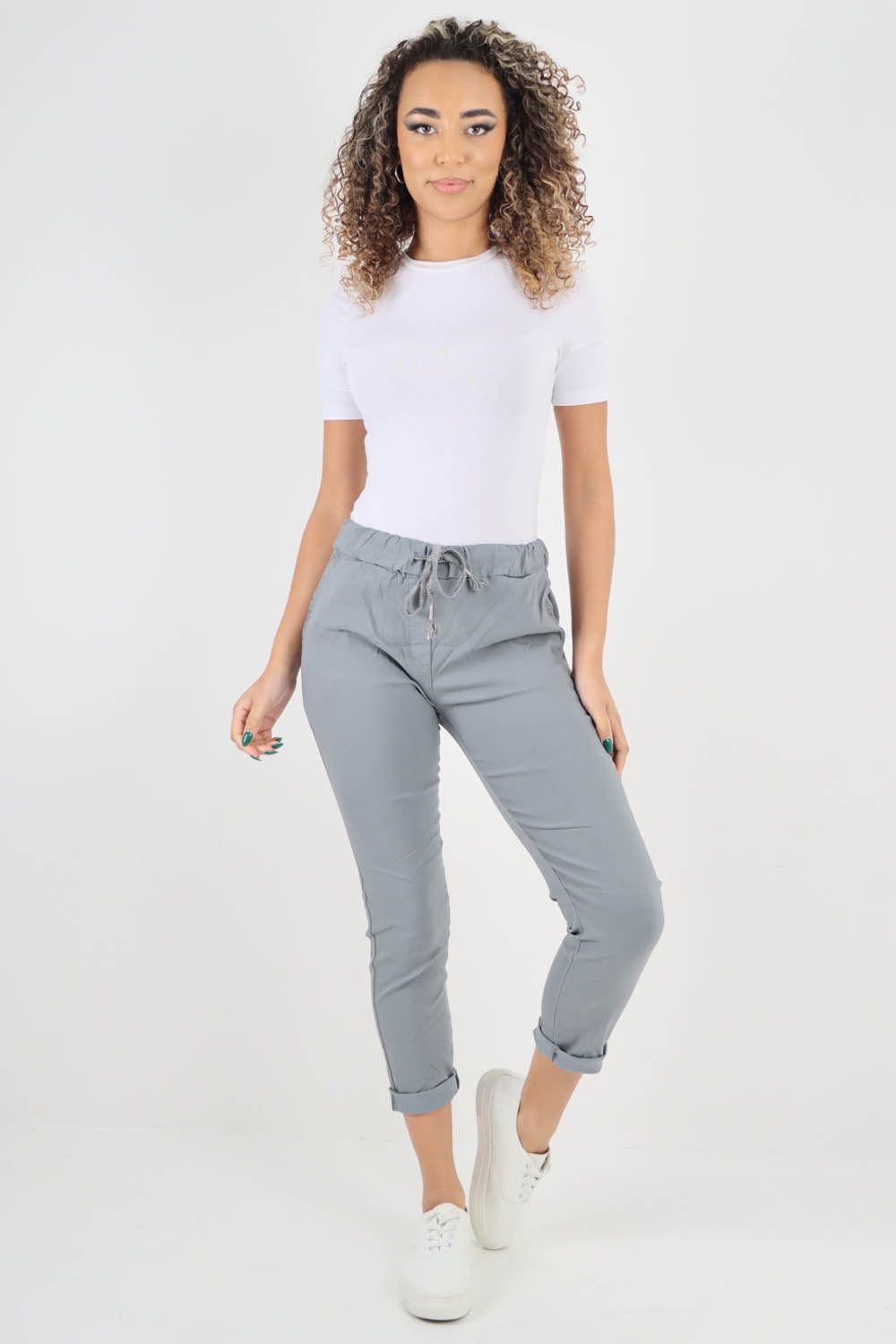 Plain Back Pockets Magic Pants
