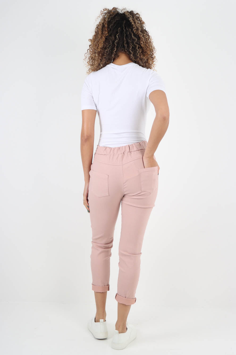 Plain Back Pockets Magic Pants
