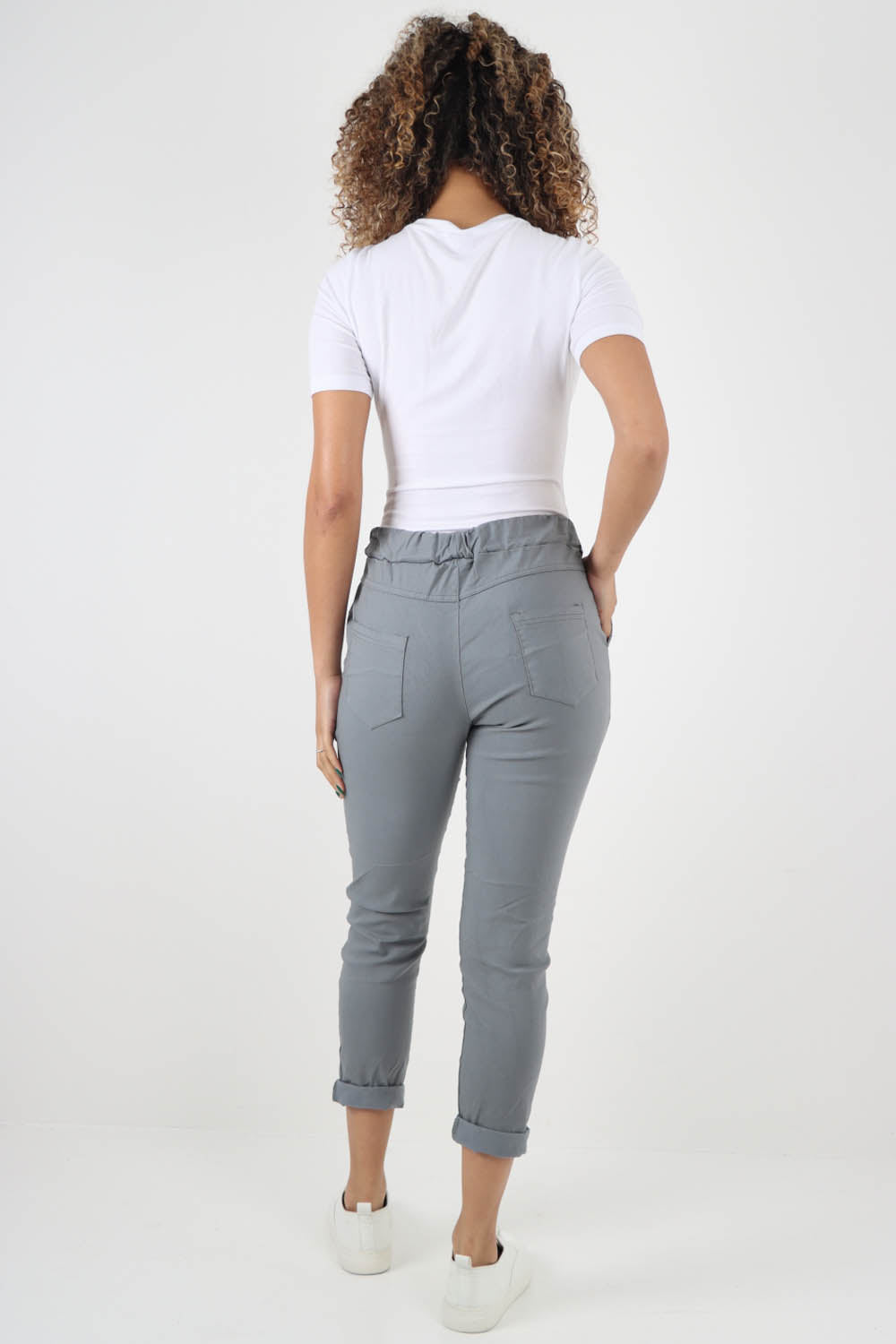 Plain Back Pockets Magic Pants