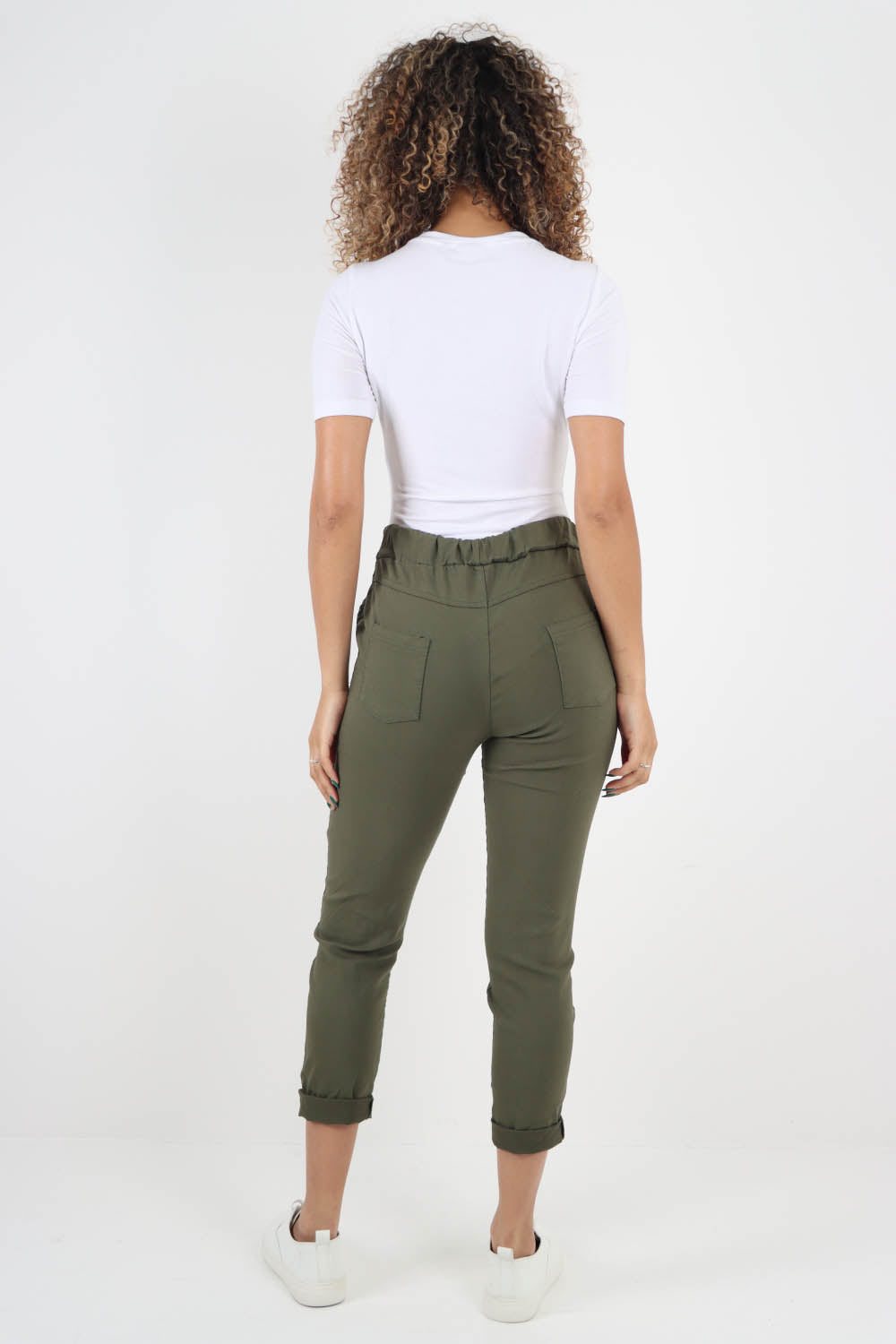 Plain Back Pockets Magic Pants
