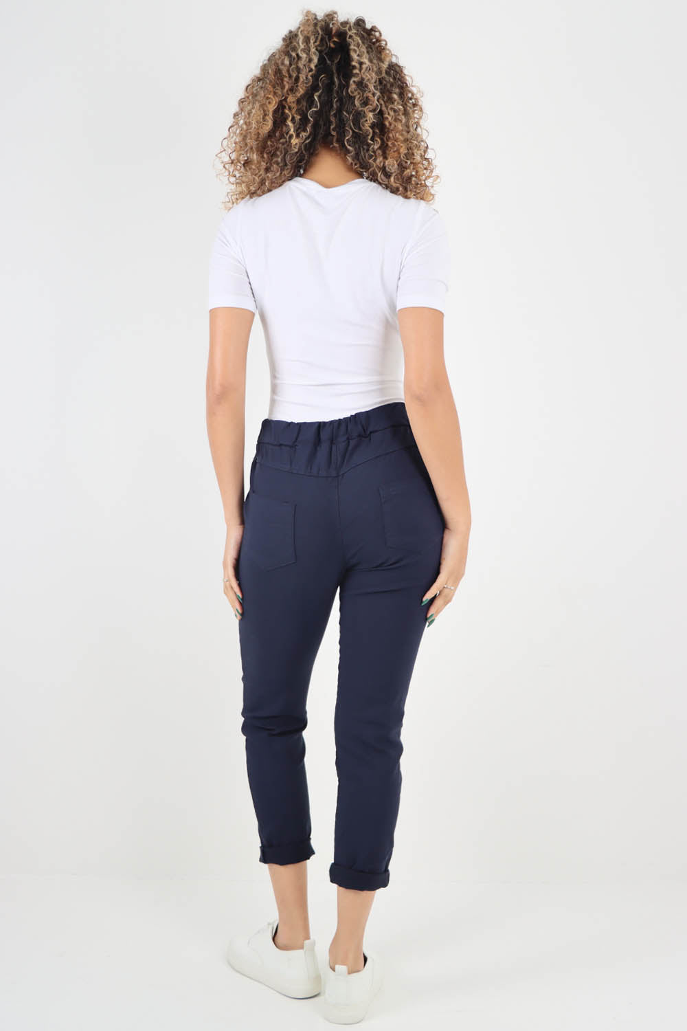 Plain Back Pockets Magic Pants