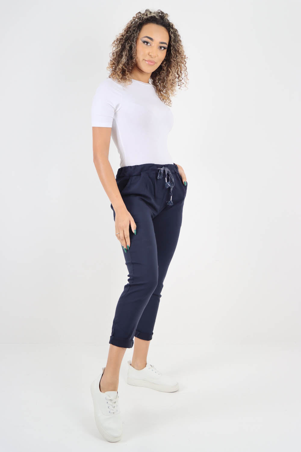 Plain Back Pockets Magic Pants