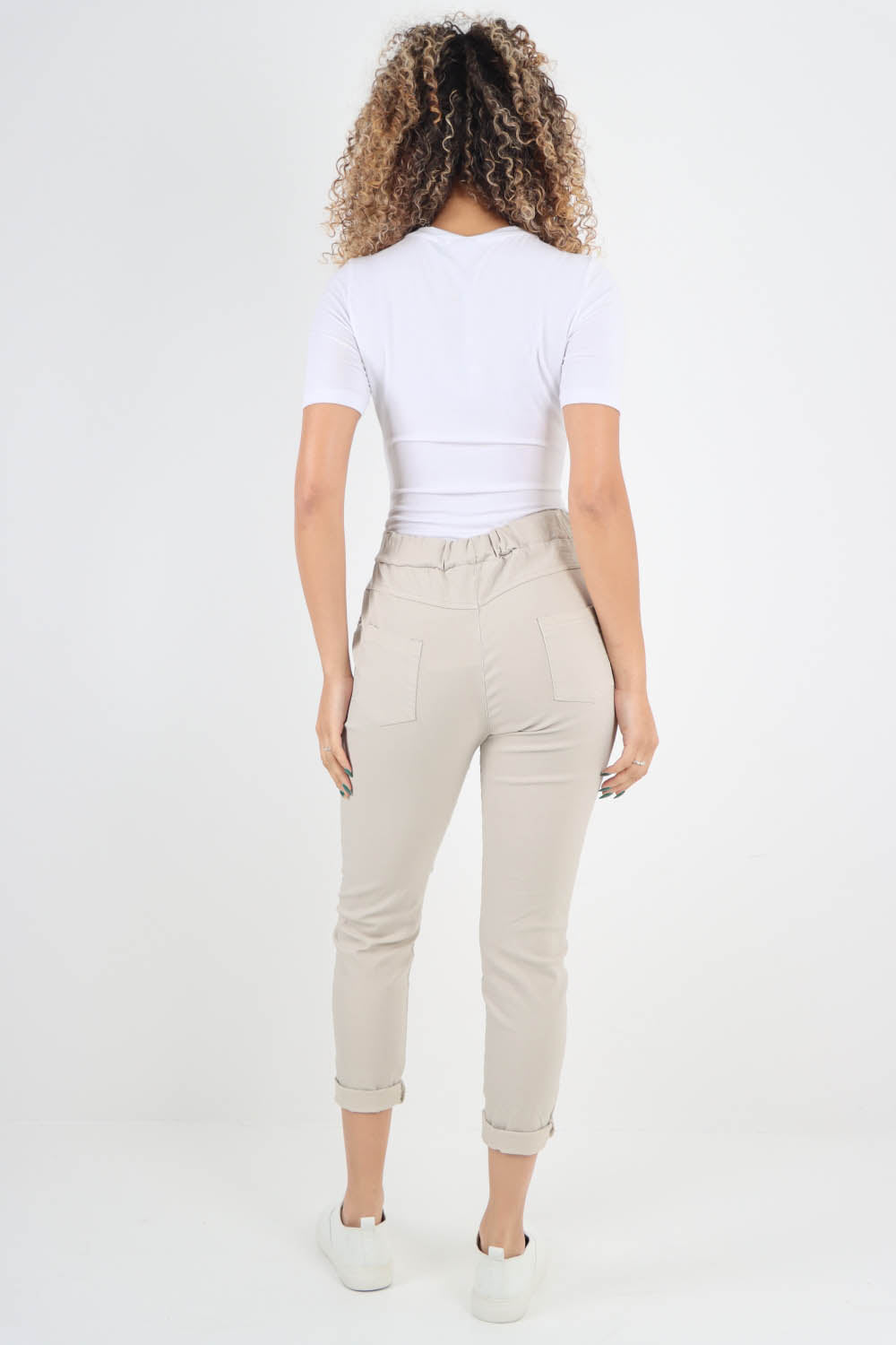 Plain Back Pockets Magic Pants