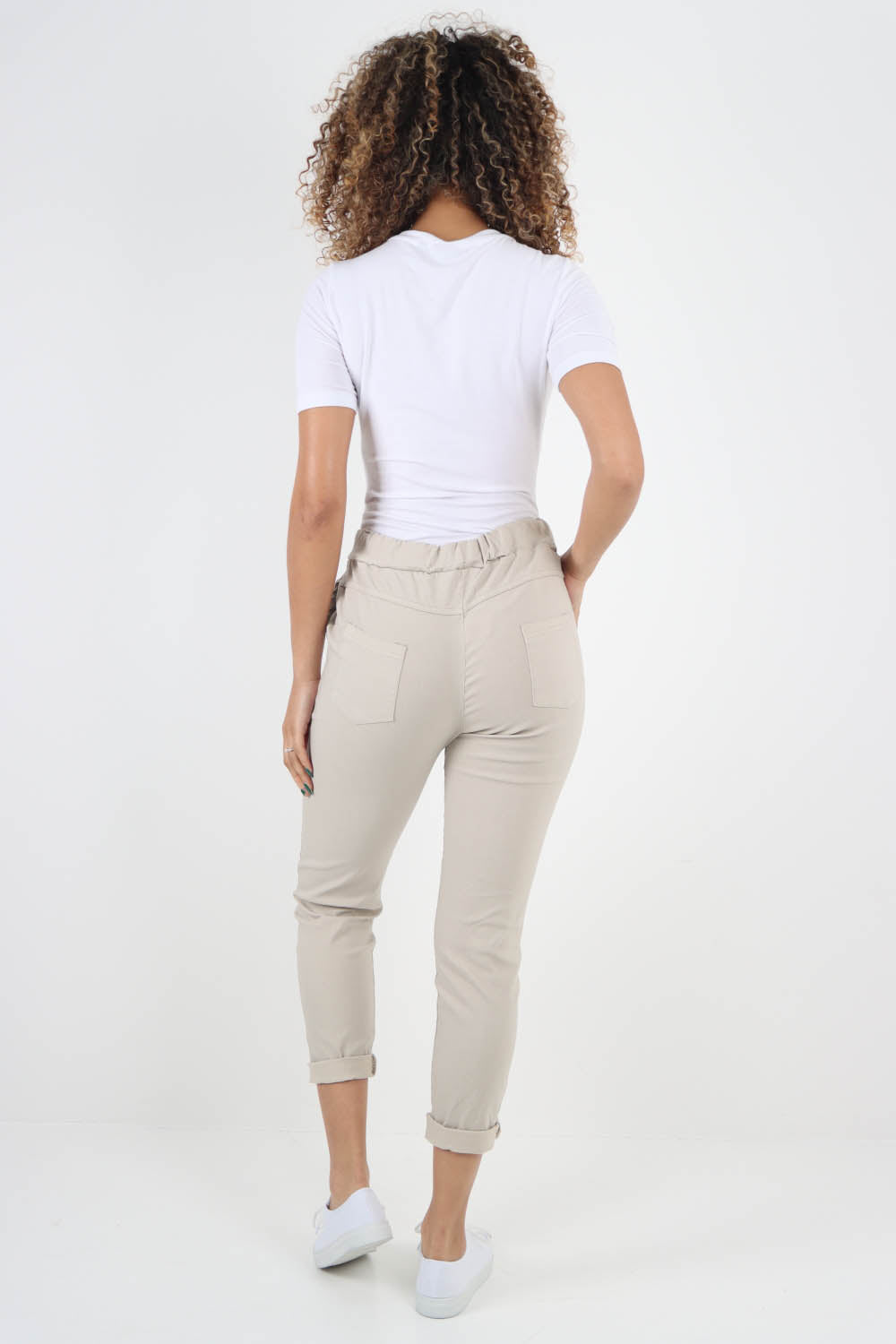Plain Back Pockets Magic Pants
