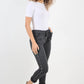Side Diamante Drawstring Magic Pants