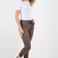 Side Diamante Drawstring Magic Pants