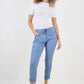 Side Diamante Drawstring Magic Pants