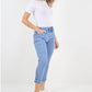 Side Diamante Drawstring Magic Pants