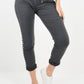 Charcoal-Side Diamante Drawstring Magic Pants