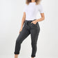 Side Diamante Drawstring Magic Pants