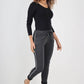 Side Glitter Ribbon Drawstring Magic Pants