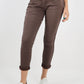 Chocolate-Side Glitter Ribbon Drawstring Magic Pants