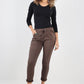 Side Glitter Ribbon Drawstring Magic Pants