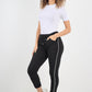 Side Glitter Ribbon Drawstring Magic Pants