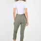 Side Glitter Ribbon Drawstring Magic Pants