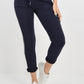 Navy Blue-Side Glitter Ribbon Drawstring Magic Pants